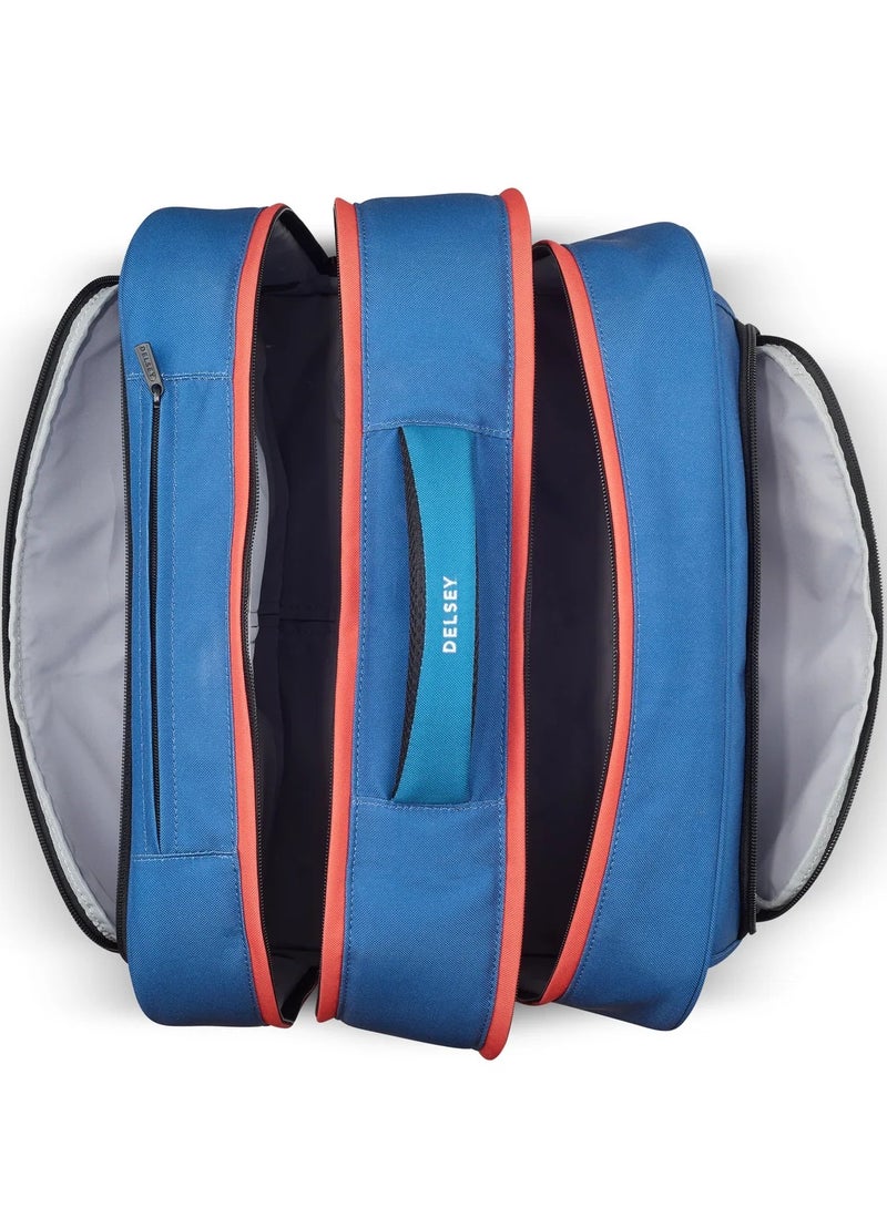ديلسي _باريس حقيبة ظهر مدرسية بعجلات أفقية  - . بوصة أزرق - Image 3