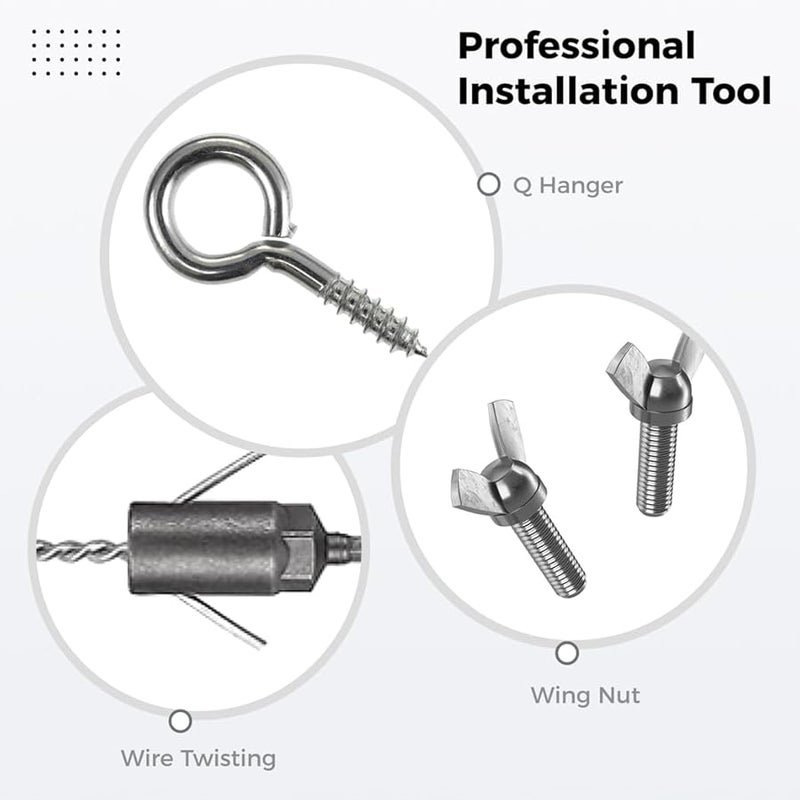 مجموعة من 3 قطع من مفكات صواميل الجناح 1/4 بوصة، بعمود سداسي، مصنوعة من صلب الكروم والفاناديوم، مصممة لمصافي الأعاصير - Image 3