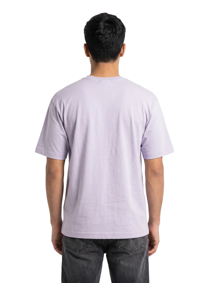 ديزني Disney Lilo & Stitch Graphic Oversized T-Shirt for Men | Stitch Ukulele Print Casual Crew Neck Tee