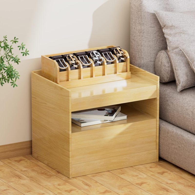 Bamboo Belt Organizer 35*15*11.43 Cm Space-Saving - Stain-Resistant Closet Storage for Drawer, Closet And Tabletop Use - Image 5