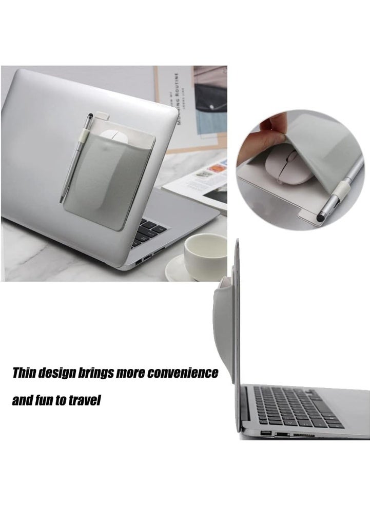 jaexest Pocket Pouch for Laptop with Reusable Adhesive，Pouch Holder for Computer Accessories，Self-Adhesive Mouse Headset Storage Bag for Portable External USB Cable,Apple Magic Mouse - Image 5