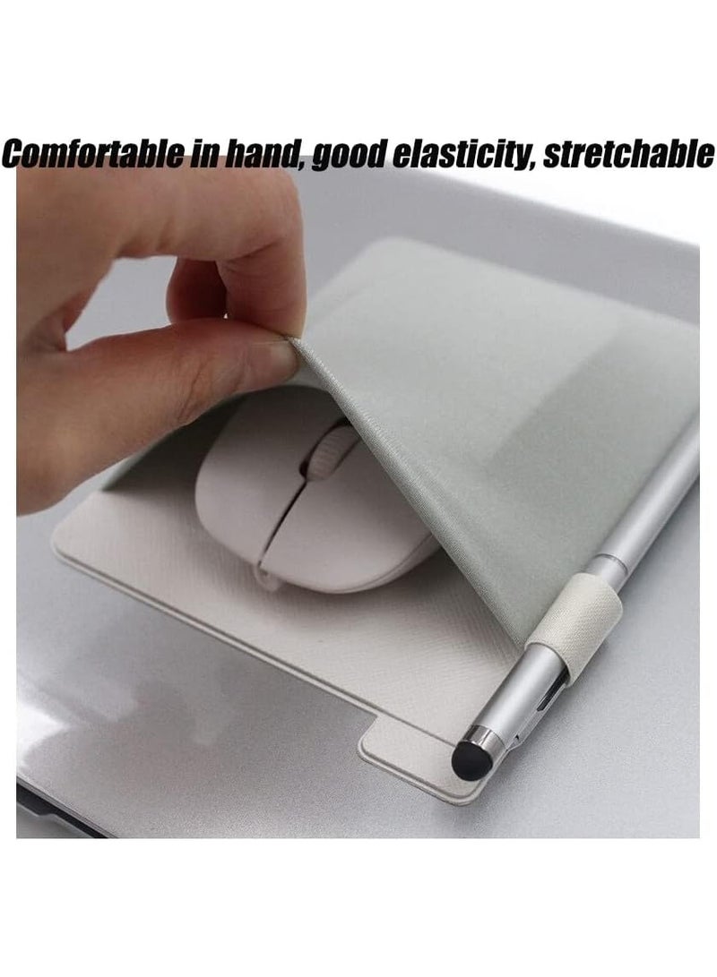 jaexest Pocket Pouch for Laptop with Reusable Adhesive，Pouch Holder for Computer Accessories，Self-Adhesive Mouse Headset Storage Bag for Portable External USB Cable,Apple Magic Mouse - Image 3