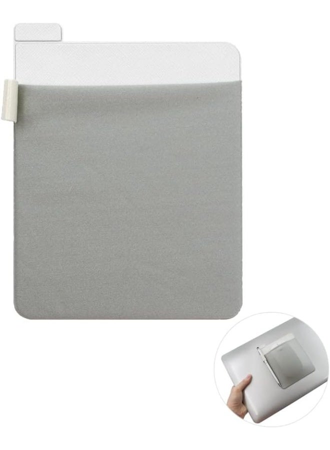 jaexest Pocket Pouch for Laptop with Reusable Adhesive，Pouch Holder for Computer Accessories，Self-Adhesive Mouse Headset Storage Bag for Portable External USB Cable,Apple Magic Mouse - Image 1