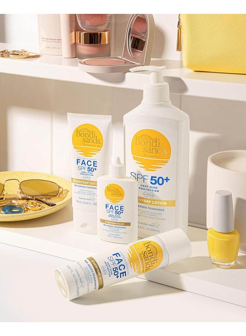 BONDI SANDS Invisible SPF 50+ Facial Sunscreen Mist - Refreshing & Non-Greasy, Sets Makeup and Provides Broad Spectrum Protection for on-the-go Reapplication (60 g) - Image 4