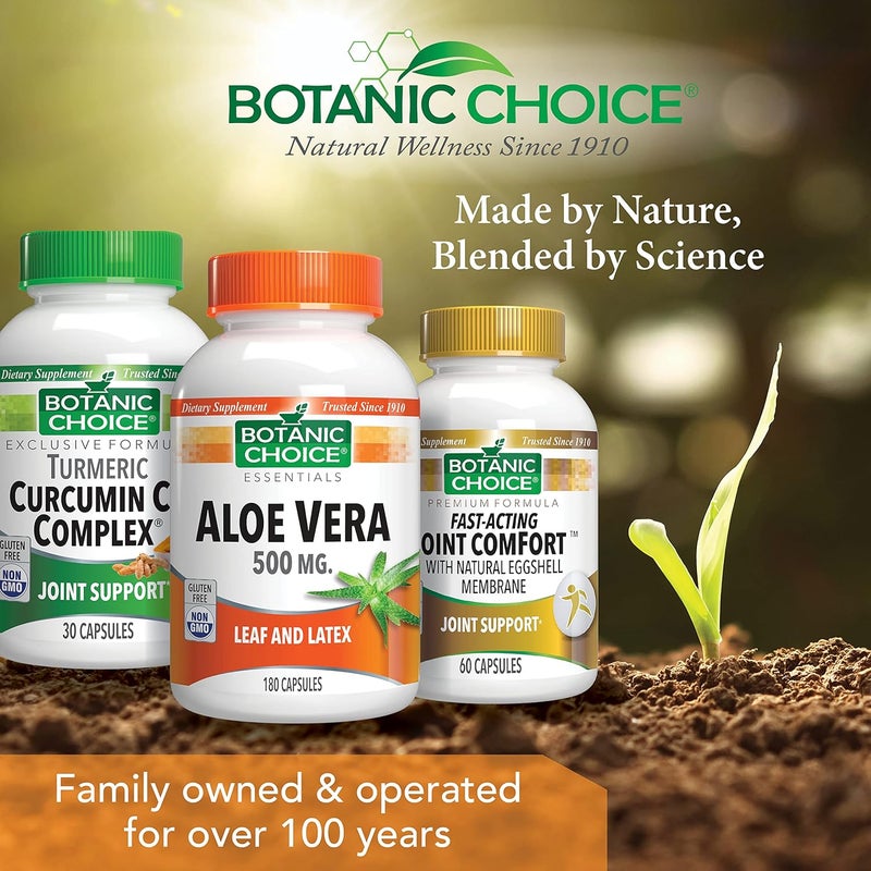 Botanic Choice Aloe Vera Leaf and Latex Digestive Liver Stomach healthContains Amino Acids Vitamins Minerals Enzymes 500mgGluten Free NonGMO180 capsules - Image 5
