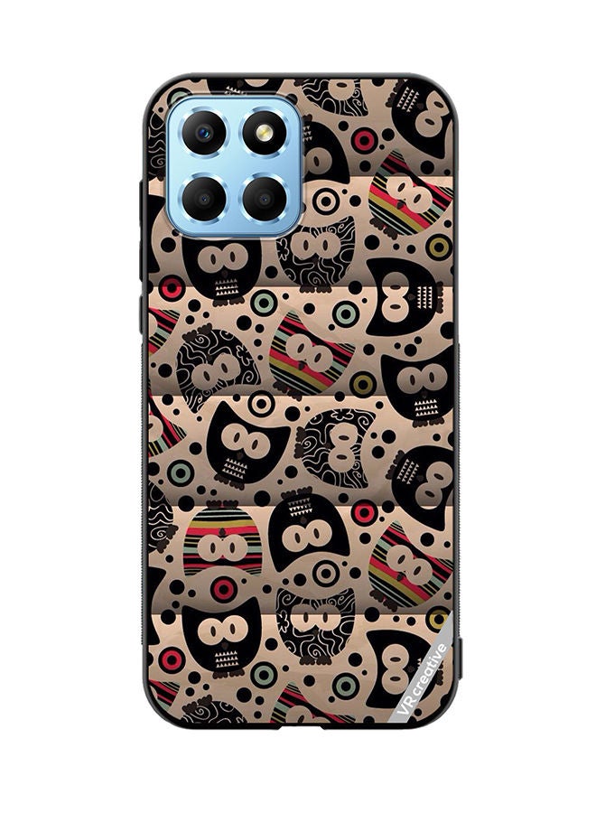 VR CREATIVE Protective Case Cover For Honor X8 5G Cartoon Owl Design Multicolour - Image 1