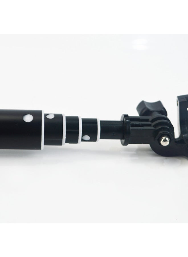 Eccentric Tube 0.94 M GoPro Yuntai 1/4 Copper Nut Tail Plug Interview Live Travel Photography Net Red Live Rod-Color:Black  - Image 5