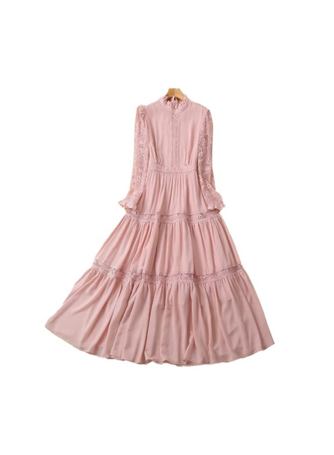 Madam Uniq Flowy Vintage French Style Maxi Dress for Vacation - Image 2