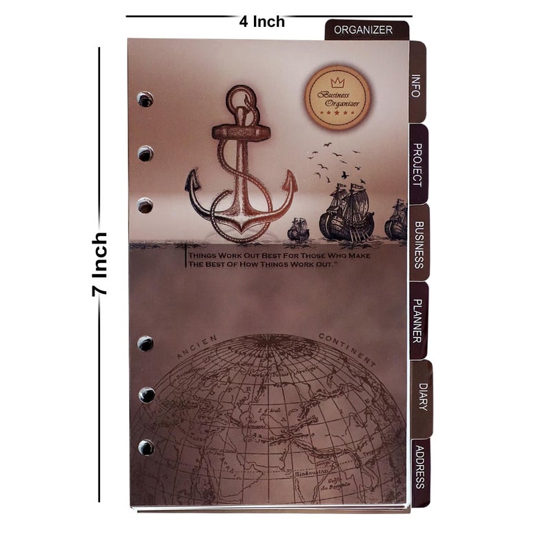 Vanquish A6 Business Organiser Paper Refill 400 Sheets 6-Hole Notebook Compatible with Binders and Planners, Premium Papers for School Office and Journaling - Image 2