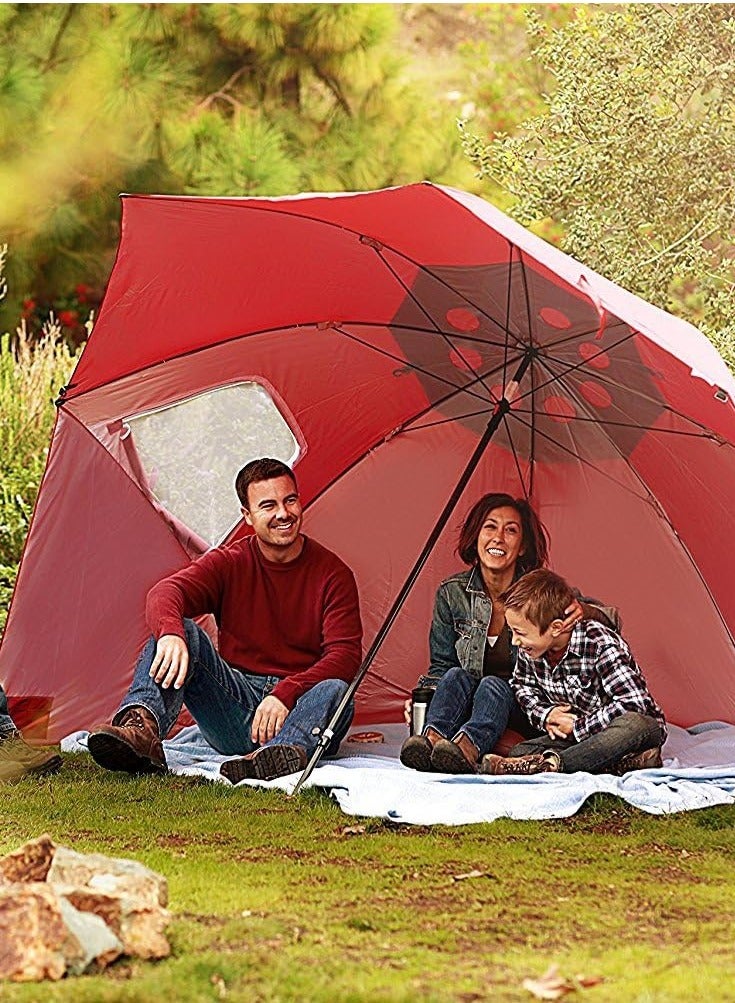 SKLZ Sport-Brella Premiere UPF 50+ Umbrella Shelter – Red - Image 3