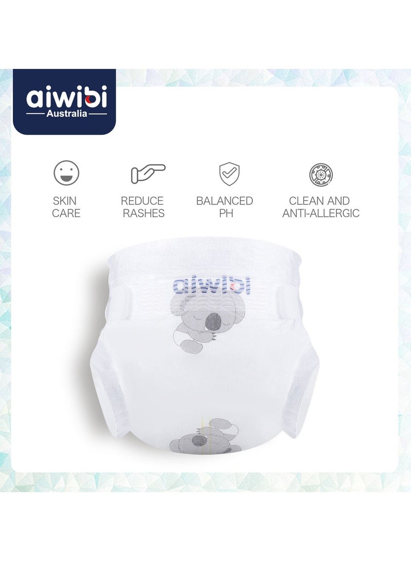 aiwibi Ultra-Thin Premium Baby Pants Diaper- Size (3) Medium 48 Pcs (6-11kg) Super Soft and Ultra Thin, Anti-irritation Baby Nappy, Super Absorption, 360 Stretchy Waistband - Image 3