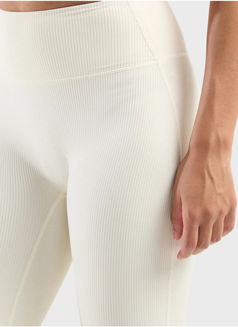 فورورد High Waist Ribbed Flared Leggings
