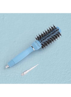 Kuber Industries Hair Brush | Bristles Brush | Hair Brush With Paddle | Sharp Hair Brush For Woman | Suitable For All Hair Types | Curling Round Brush | Tgx5232 | Ice Blue  - Image 1