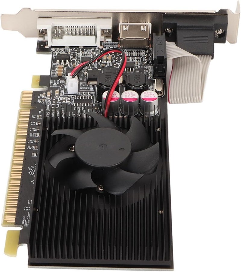Zunate GT730 Graphics Card, 2GB GDDR3 64bit Video Graphics Cards Support VGA DVI HDMI, Single Fan Low Profile Graphics Card, PCI Express 2.0 x16 - Image 5