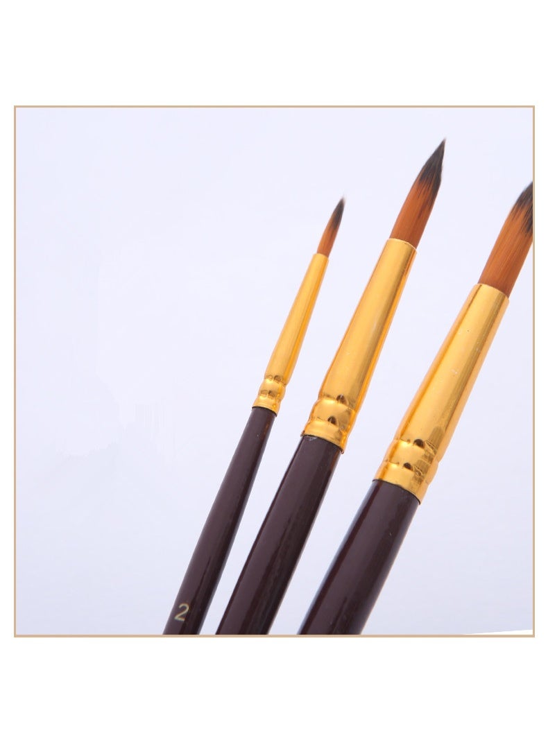 Keep Smiling 3PCS Professional Artist Brush Set for Oil, Acrylic & Watercolor - Image 3