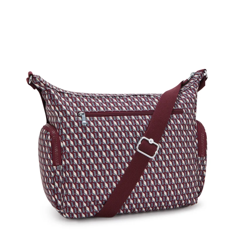 kipling Gabbie 3Dk Wine Large Crossbody