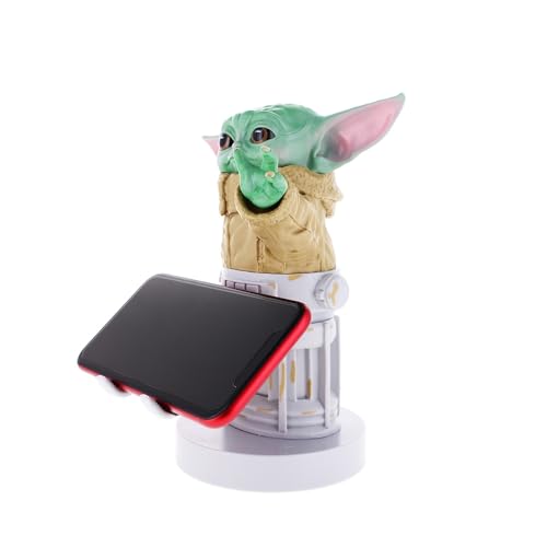 Exquisite Gaming: The Mandalorian: The Child - Star Wars Original Mobile Phone & Gaming Controller Holder, Device Stand, Cable Guys, Licensed Figure , Green - Image 3