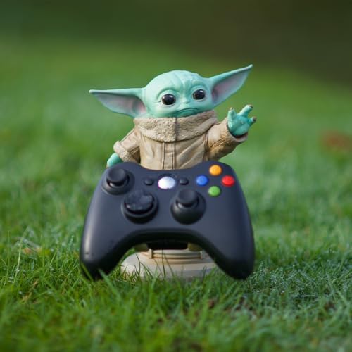 Exquisite Gaming: The Mandalorian: The Child - Star Wars Original Mobile Phone & Gaming Controller Holder, Device Stand, Cable Guys, Licensed Figure , Green - Image 5