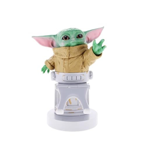 Exquisite Gaming: The Mandalorian: The Child - Star Wars Original Mobile Phone & Gaming Controller Holder, Device Stand, Cable Guys, Licensed Figure , Green - Image 1