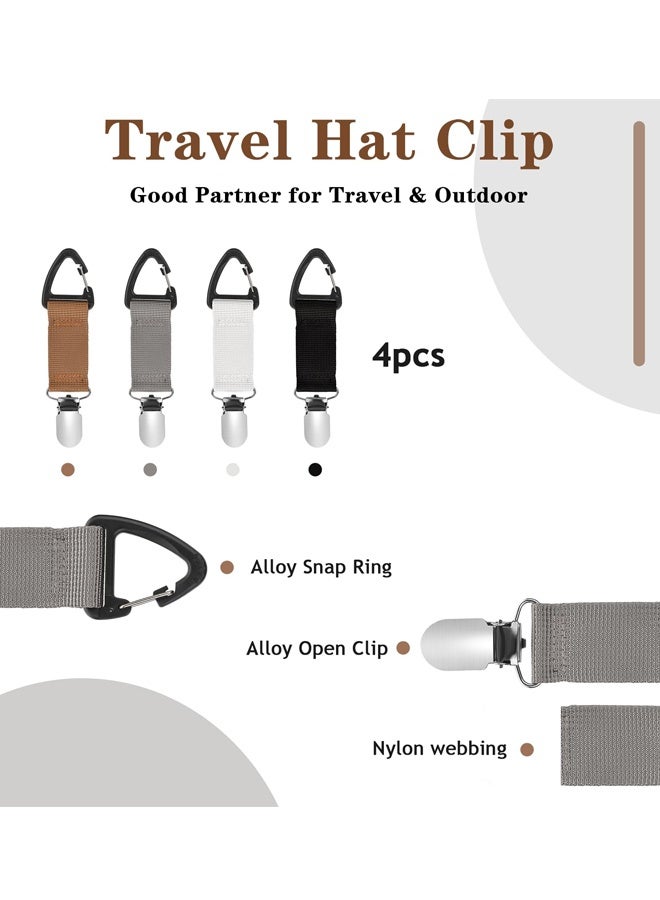 4PCS Elastic Hat Clip Holder for Bags Backpack Luggage - Image 4