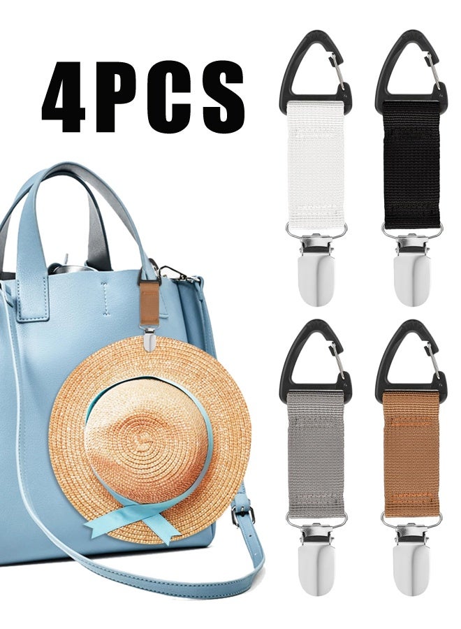 4PCS Elastic Hat Clip Holder for Bags Backpack Luggage - Image 1