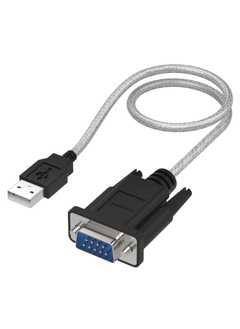 SABRENT SABRENT USB to RS-232 DB9 Serial 9 pin Adapter Prolific PL2303 1-ft [SBT-USC1K]  - Image 1