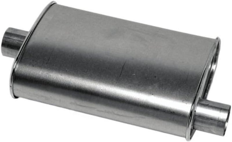 Thrush Muffler Deep Performance Tone Inlet 2.25 Pipe Connection Offset Outlet 2.25 Center - Image 1