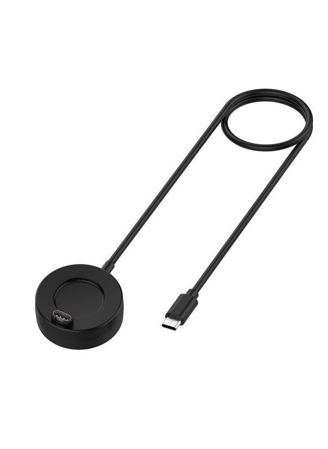 For Garmin Venu Sq Type-C / USB-C Interface Watch Charger With Data Function(Black)
