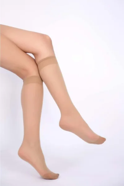 موجدي Good News 20 Thin Knee High Socks 3 Pieces - 51 Sahra