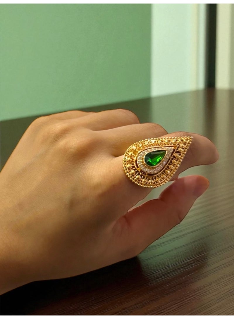 GOLDMAX 18k Gold Plated Ring For Women One Size - Image 1