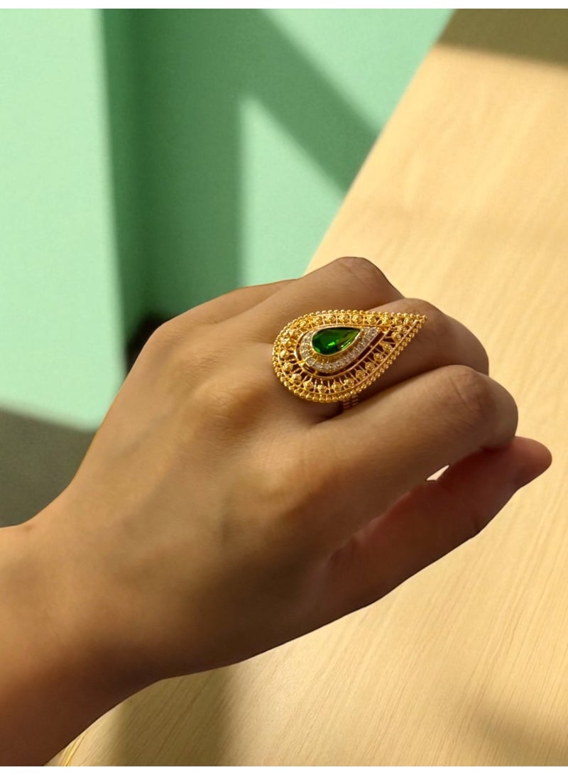 GOLDMAX 18k Gold Plated Ring For Women One Size - Image 3