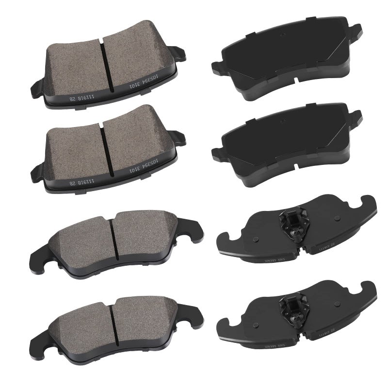 cciyu D1322 D1386 Front Rear Ceramic Brake Pads Kits 8pcs fit For Audi A4 A4 allroad A4 Quattro A5 A5 Quattro allroad Q5 S4 S5