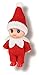 LitoMagic Christmas Baby Elf Doll in Red Jumpsuit - Image 3