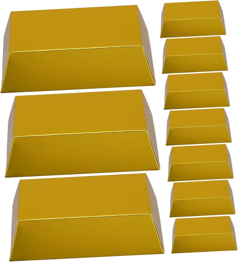 PRETYZOOM Realistic Gold Brick Candy Boxes 24pcs Favor Boxes Versatile Party Favors for Pirate Themed Parties Festivals - Image 1