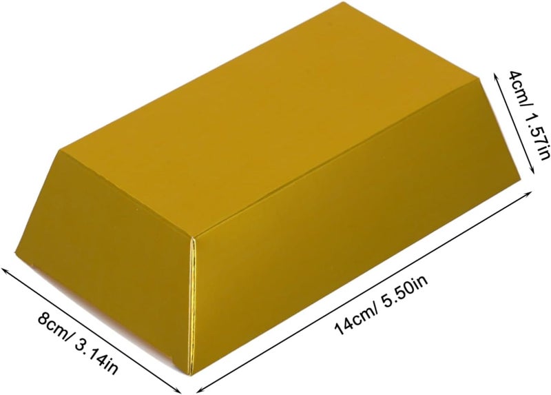 PRETYZOOM Realistic Gold Brick Candy Boxes 24pcs Favor Boxes Versatile Party Favors for Pirate Themed Parties Festivals - Image 2
