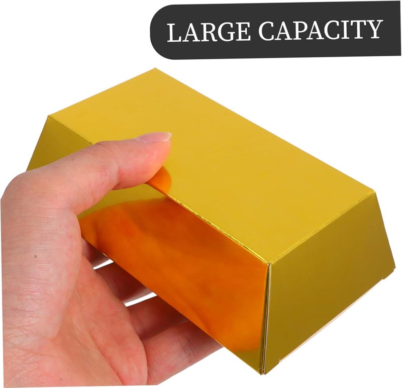 PRETYZOOM Realistic Gold Brick Candy Boxes 24pcs Favor Boxes Versatile Party Favors for Pirate Themed Parties Festivals - Image 3