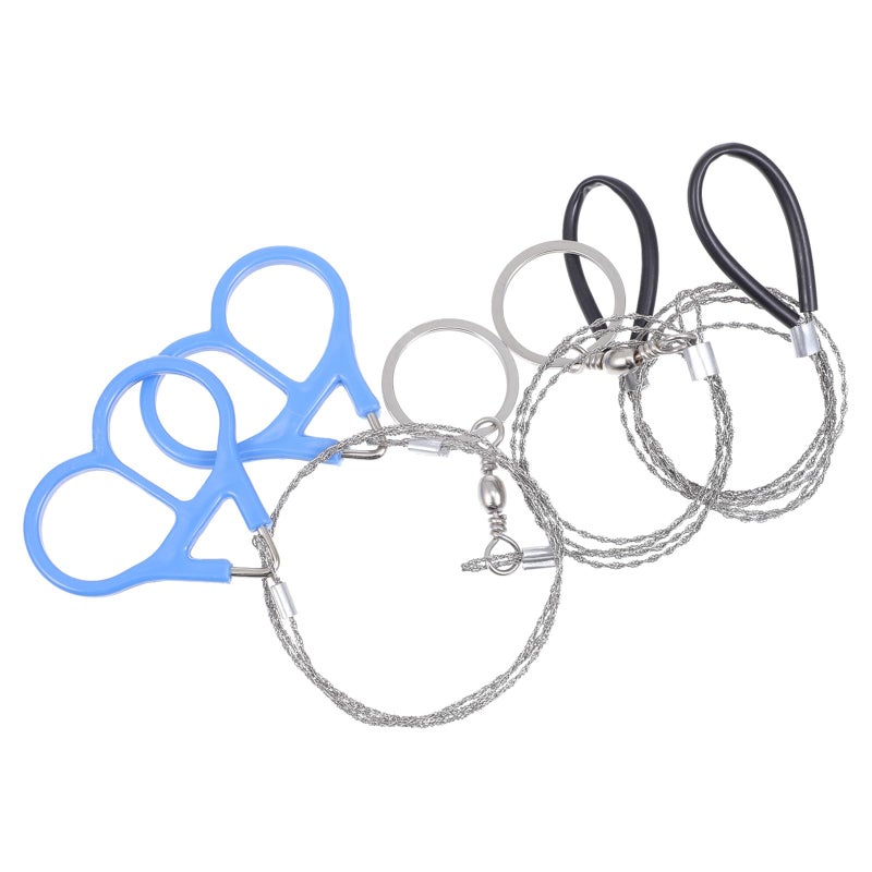 Portable Stainless Steel Wire Saw Survival Kit with Handles and Carrying Case for Outdoor Camping Emergency - Image 2