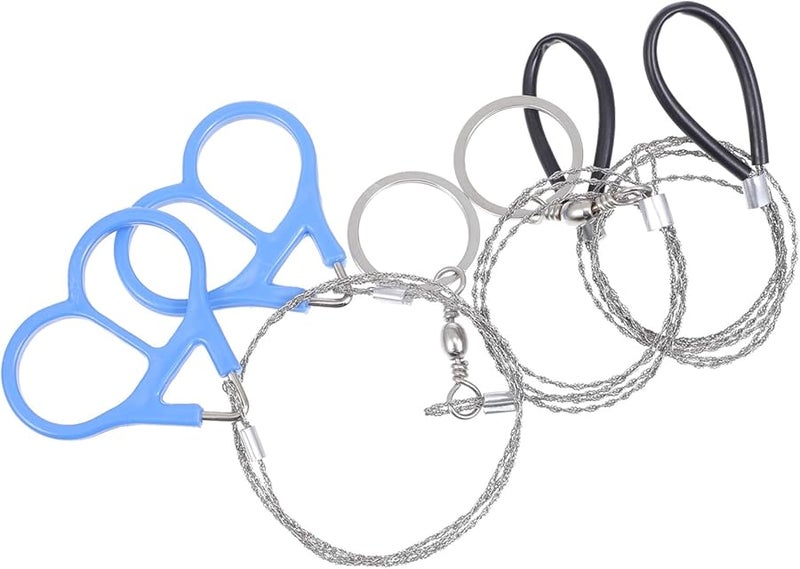 Portable Stainless Steel Wire Saw Survival Kit with Handles and Carrying Case for Outdoor Camping Emergency - Image 1