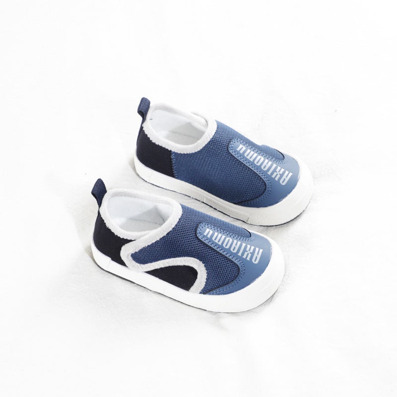 Baby Cotton Shoes Home Soft Sole Children'S Two Cotton Shoes Girls Fleece-Lined Shoes Boys Shoes Children'S Sneaker Tide - Image 1