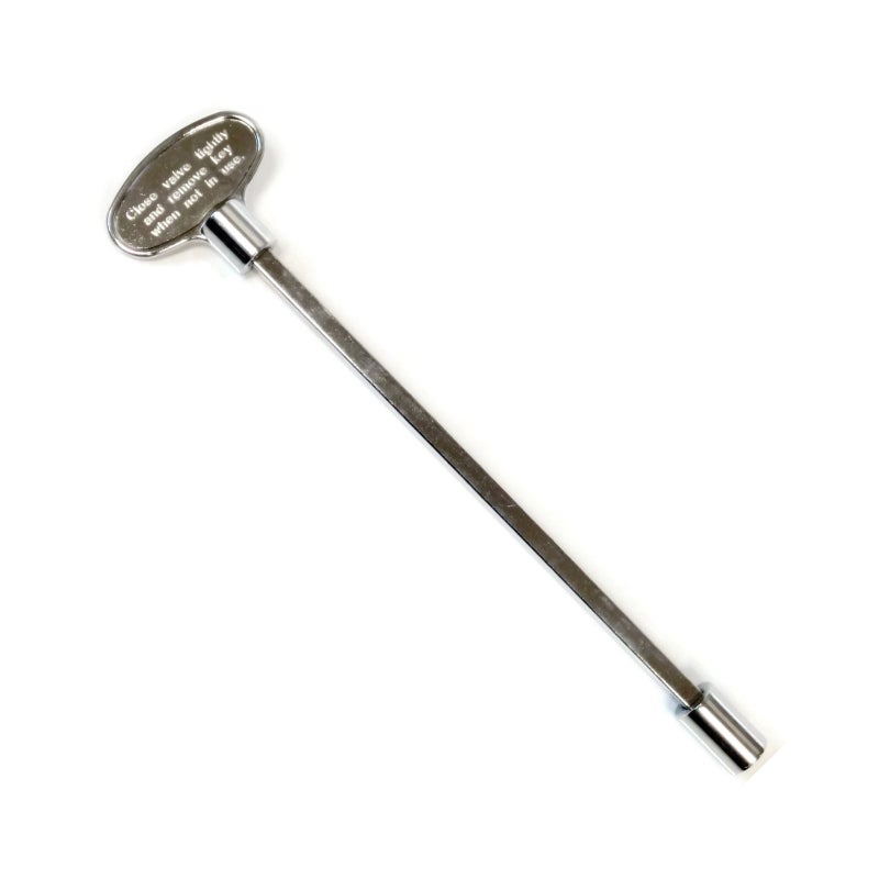 Midwest Hearth Universal Valve Key for Gas Fire Pits and Fireplaces - Polished Chrome (8-Inch) - Image 1