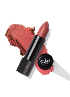 Ruby's Organics RUBY'S ORGANICS Semi-Matte Lipstick for Women, Hydrating and Highly Pigmented, Moisturizing & Non Drying, Lightweight & Long Lasting Formula, Lip Makeup, Paraben-Free, Nude Bare, 3.7g 