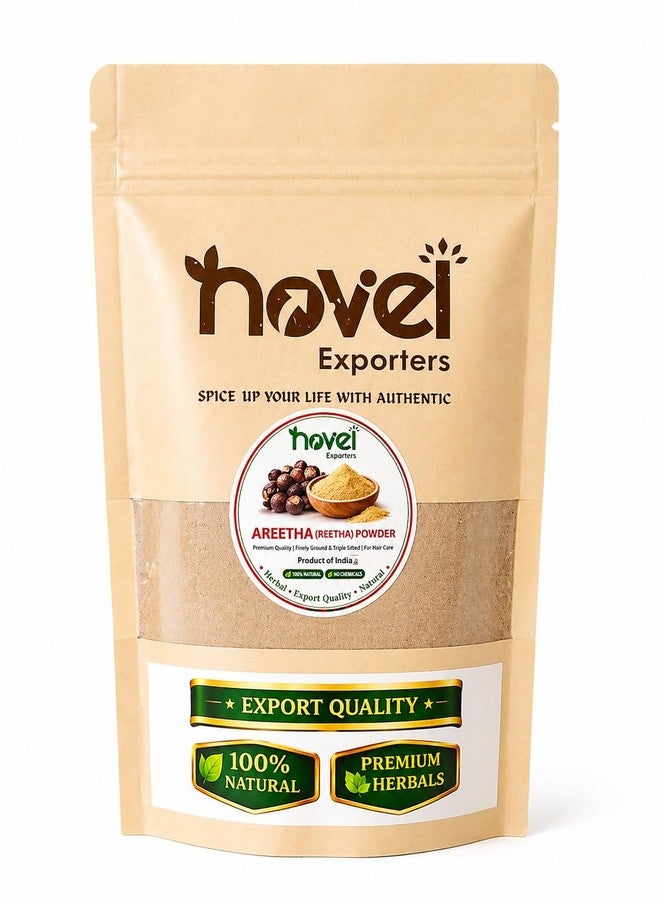 Novel Exporters 100G Natural Areetha Powder for Hair | Soapnut Herbal Shampoo | Controls Dandruff, Reduces Hair Fall, Boosts Hair Growth | 100% Pure & Chemical-Free - Image 1