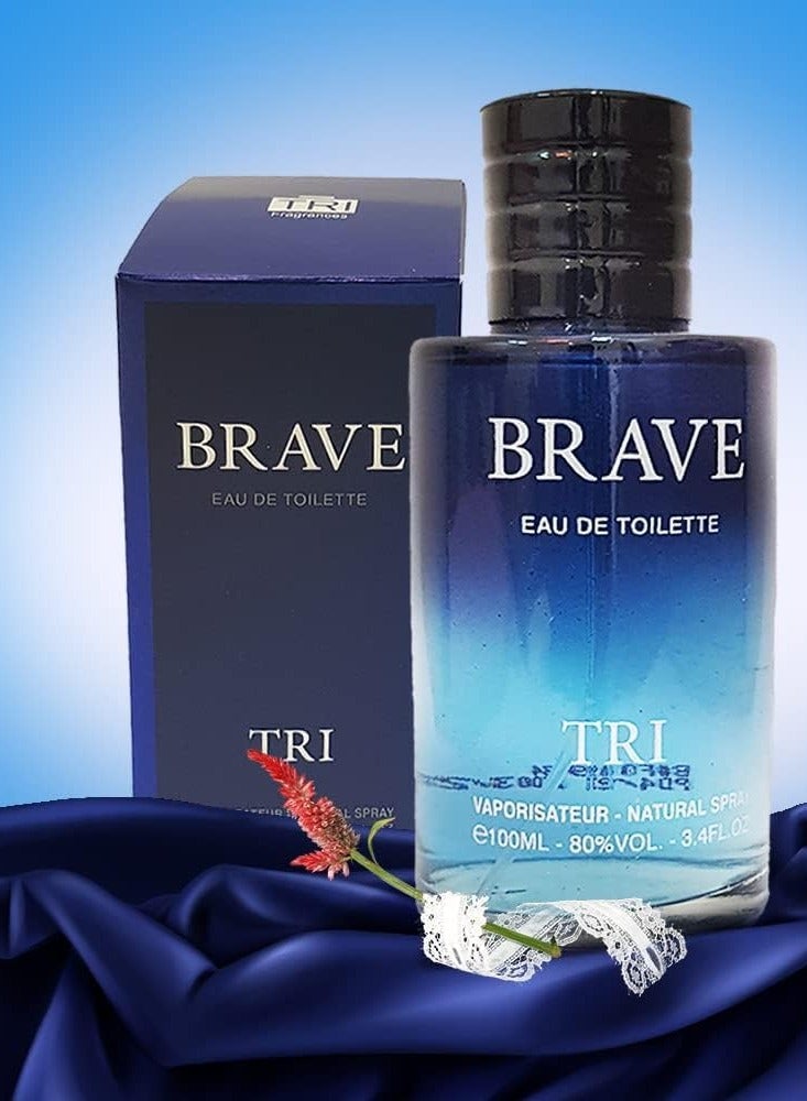 تي أر آي عطر بريف للرجال 100 مل او دى تواليت - Image 2