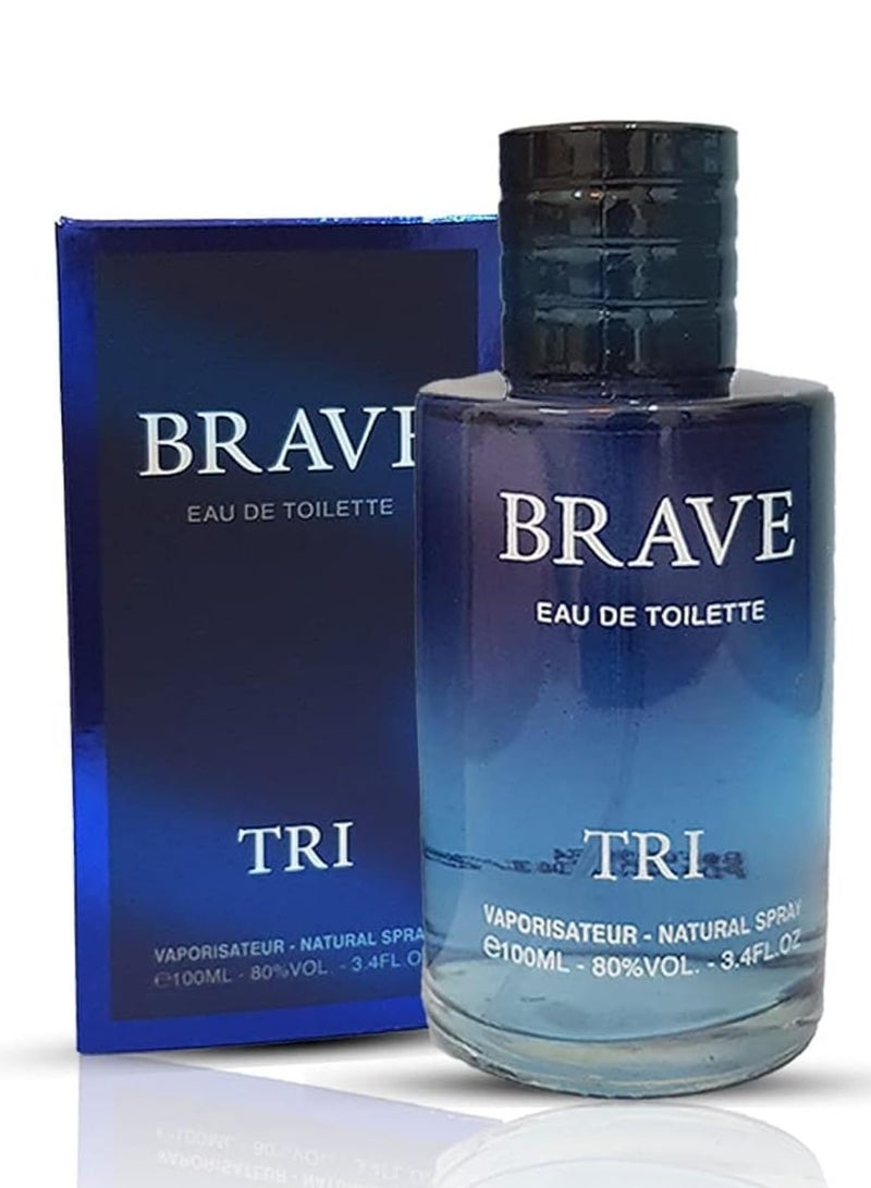 تي أر آي عطر بريف للرجال 100 مل او دى تواليت - Image 3