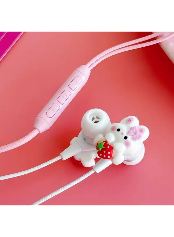 White Type C Wired Headset With Microphone Volume Adjustment And Noise Reduction - Image 5