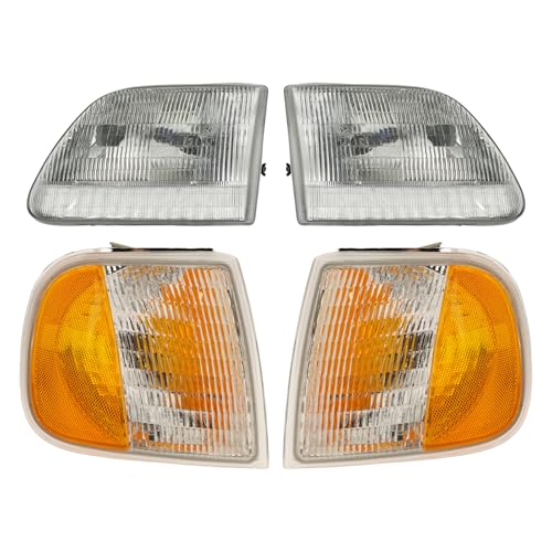 TRQ Lighting Kit Compatible with 1997-2002 Ford Expedition 1997-2003 F-150 1997-1999 F-250 FO2502139 FO2503139 FO2550118 FO2551118 - Image 1