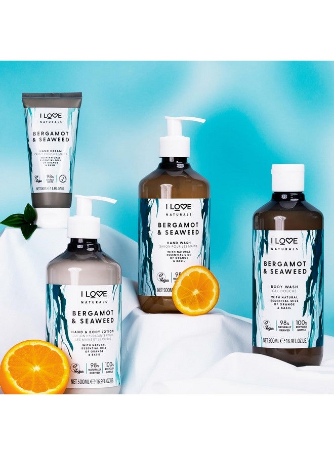 آي لاف لوشن طبيعي لليدين والجسم بالبرغموت والأعشاب البحرية، لوشن مرطب للبشرة الجافة، زيت جوز الهند وزبدة الشيا، 16.9 أونصة - Image 3