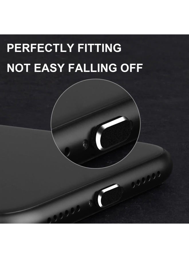 Gavemi Dust Plug for iPhone, Compatible with iPhone and AirPods, Lightning Port Plug Protector Charging Port Anti Dust Cover Includes Speaker Cover (Black) - Image 4