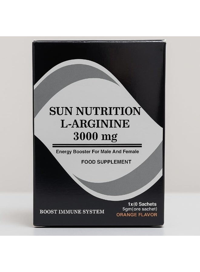Sun Nutrition L-Arginine 3000mg - Sachets - Image 1