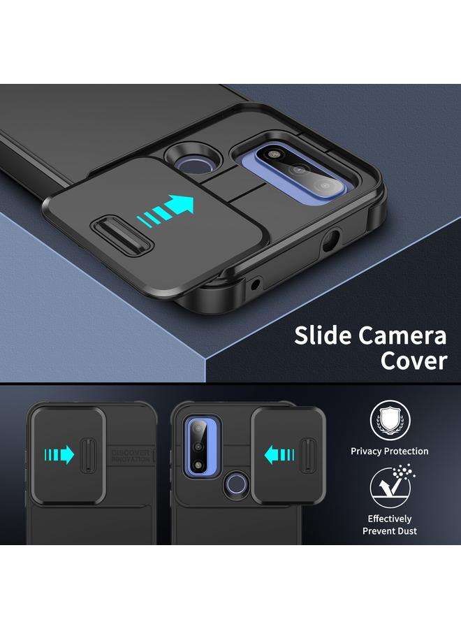 اس-توب جراب لهاتف Motorola Edge 2022 مزود بدرع كاميرا منزلق من مادة TPU + جراب هاتف PC - Image 3